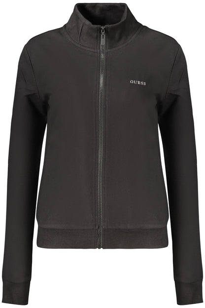 GUESS JEANS FELPA CON ZIP DONNA NERO