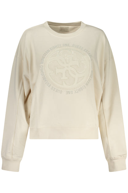 GUESS JEANS FELPA SENZA ZIP DONNA BIANCO