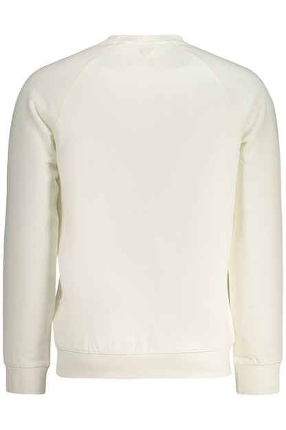 GUESS JEANS FELPA SENZA ZIP UOMO BIANCO