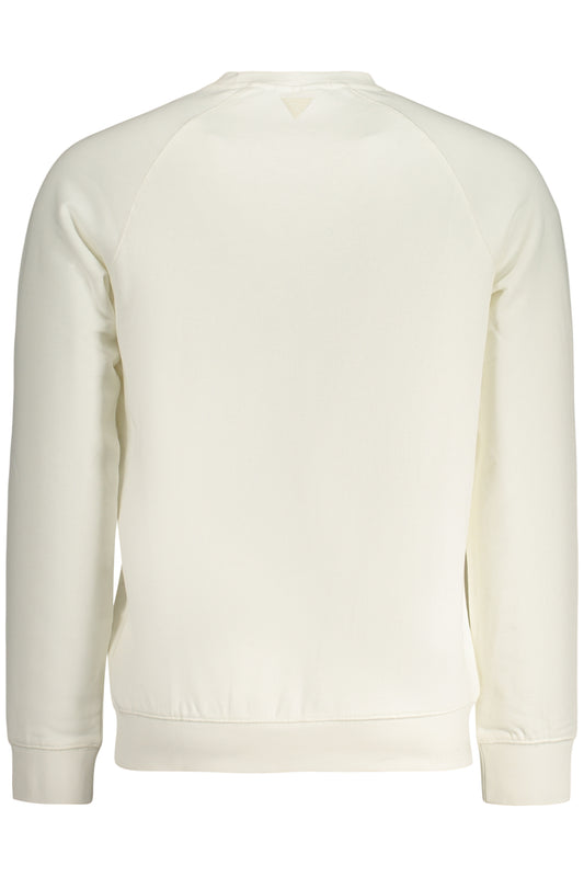 GUESS JEANS FELPA SENZA ZIP UOMO BIANCO