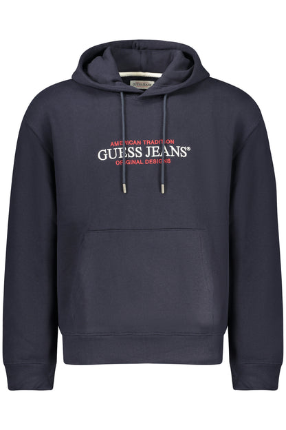GUESS JEANS FELPA SENZA ZIP UOMO BLU