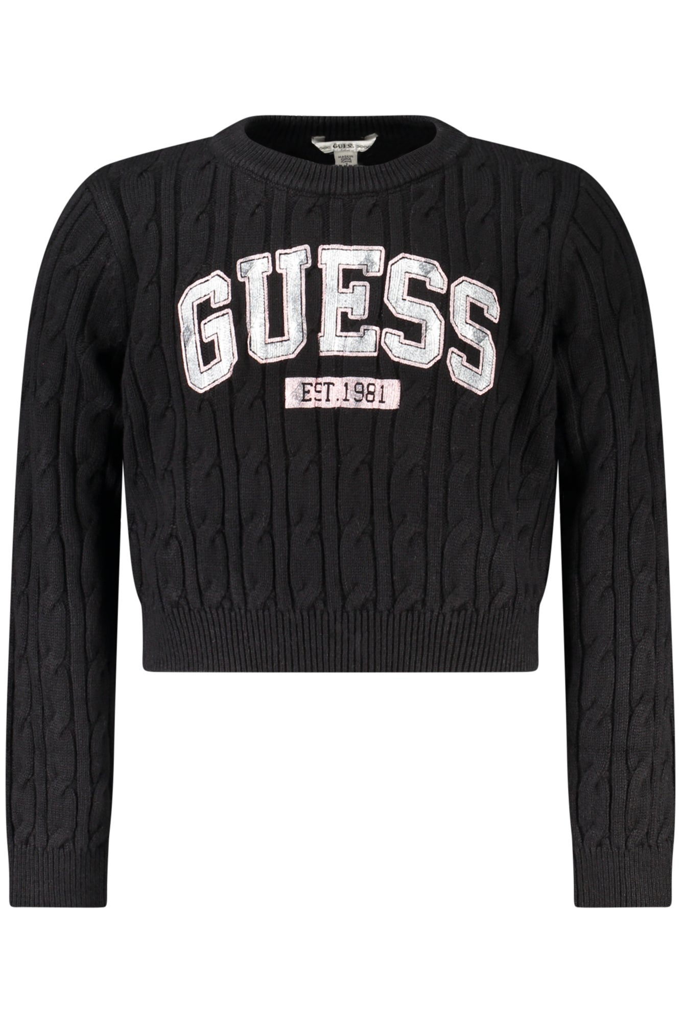 GUESS JEANS MAGLIONE BAMBINA NERO