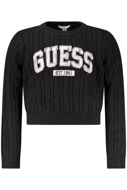 GUESS JEANS MAGLIONE BAMBINA NERO