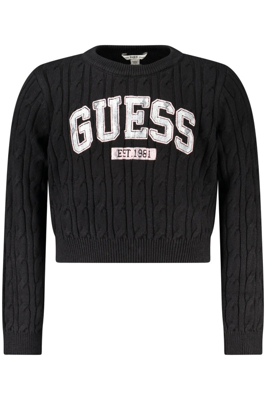 GUESS JEANS MAGLIONE BAMBINA NERO