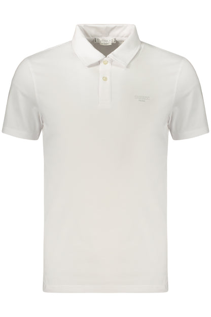 GUESS JEANS POLO MANICHE CORTE UOMO BIANCO