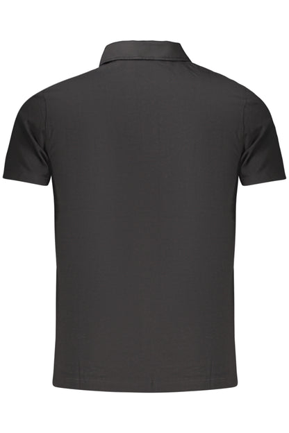 GUESS JEANS POLO MANICHE CORTE UOMO NERO