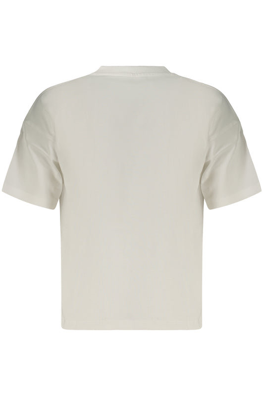 GUESS JEANS T-SHIRT MANICHE CORTE BAMBINO BIANCO