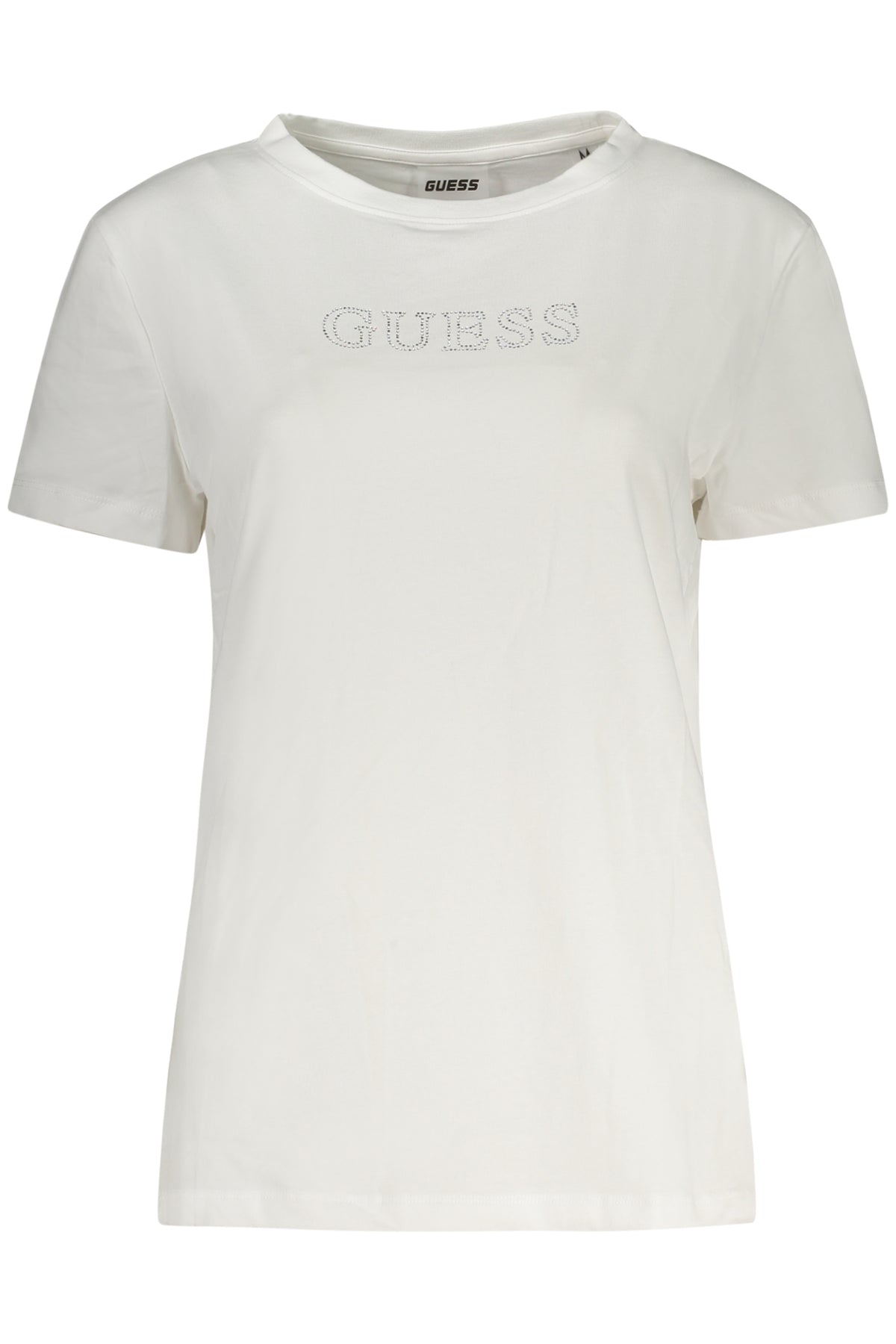 GUESS JEANS T-SHIRT MANICHE CORTE DONNA BIANCO