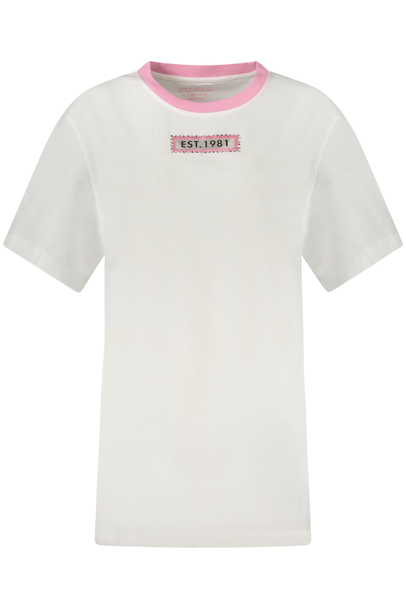 GUESS JEANS T-SHIRT MANICHE CORTE DONNA