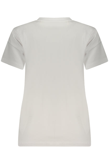 GUESS JEANS T-SHIRT MANICHE CORTE DONNA BIANCO
