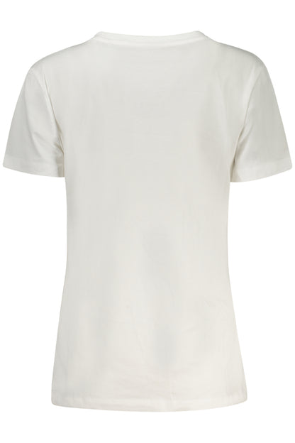 GUESS JEANS T-SHIRT MANICHE CORTE DONNA BIANCO