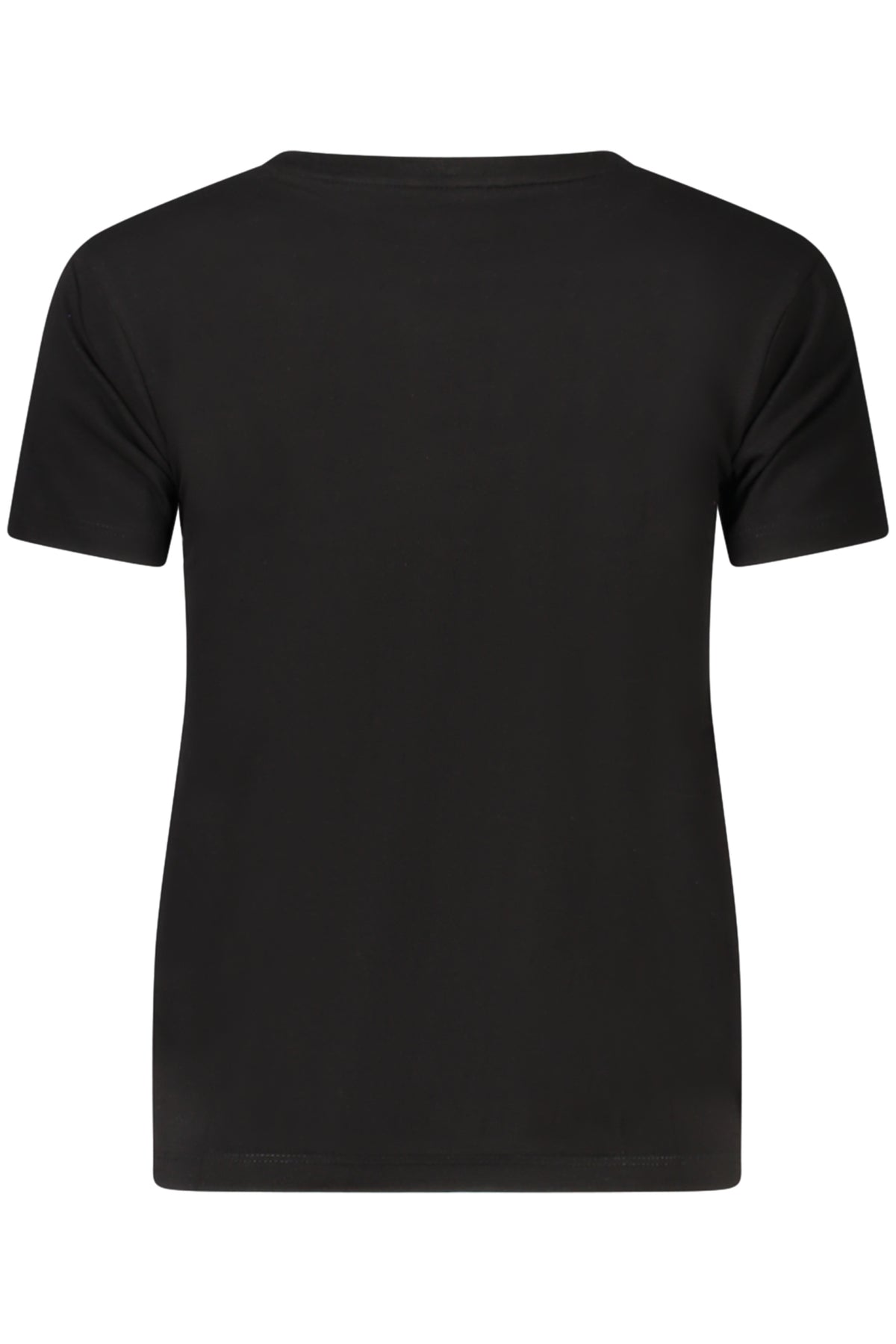 GUESS JEANS T-SHIRT MANICHE CORTE DONNA NERO