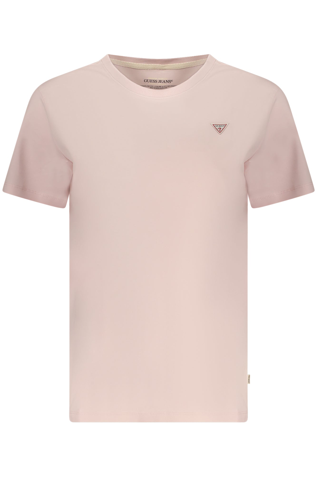 GUESS JEANS T-SHIRT MANICHE CORTE DONNA ROSA