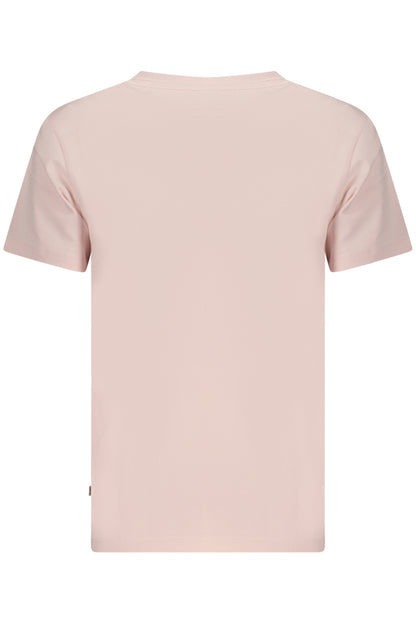 GUESS JEANS T-SHIRT MANICHE CORTE DONNA ROSA