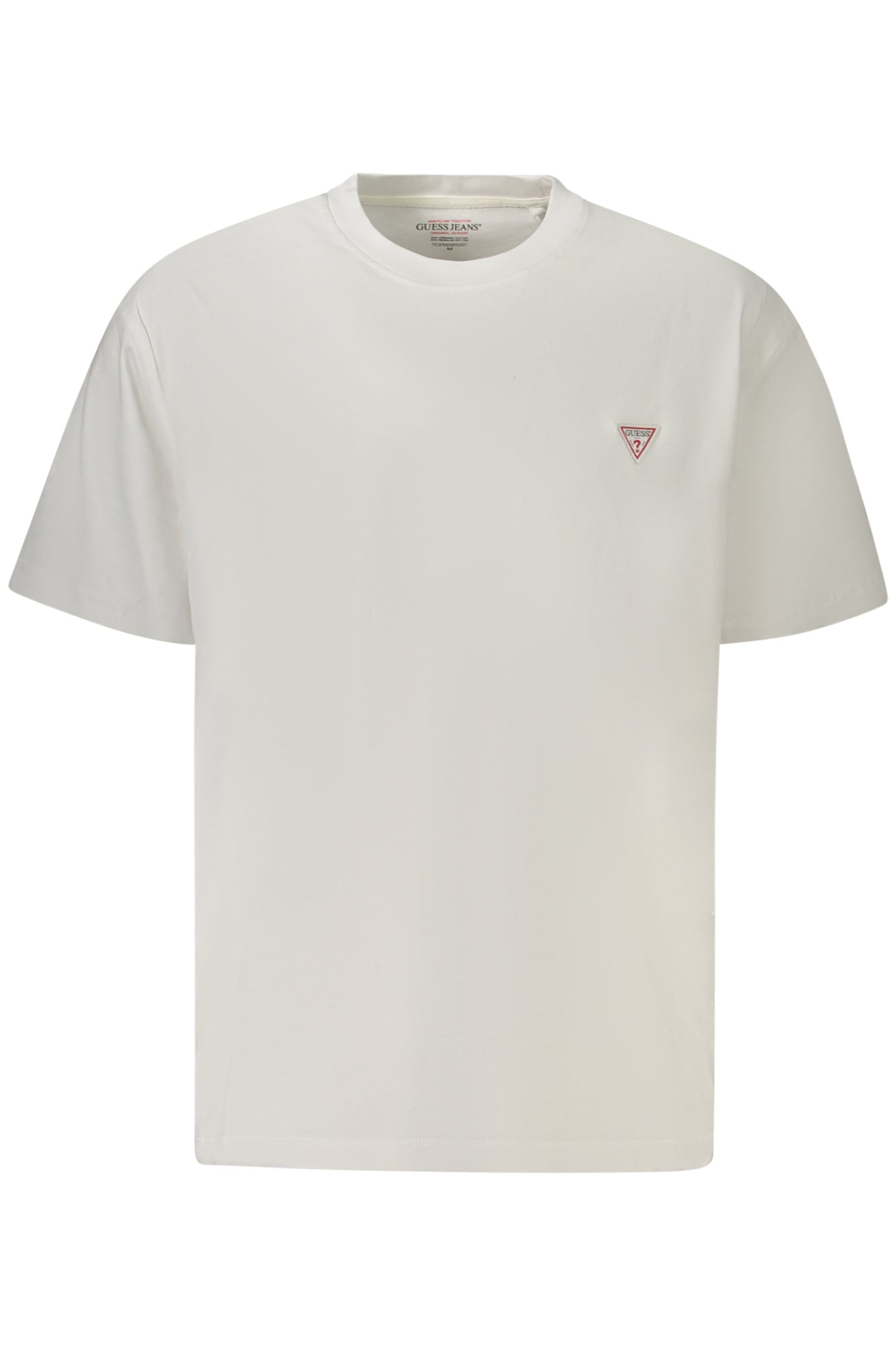 GUESS JEANS T-SHIRT MANICHE CORTE UOMO BIANCO