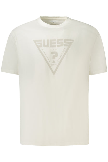 GUESS JEANS T-SHIRT MANICHE CORTE UOMO BIANCO