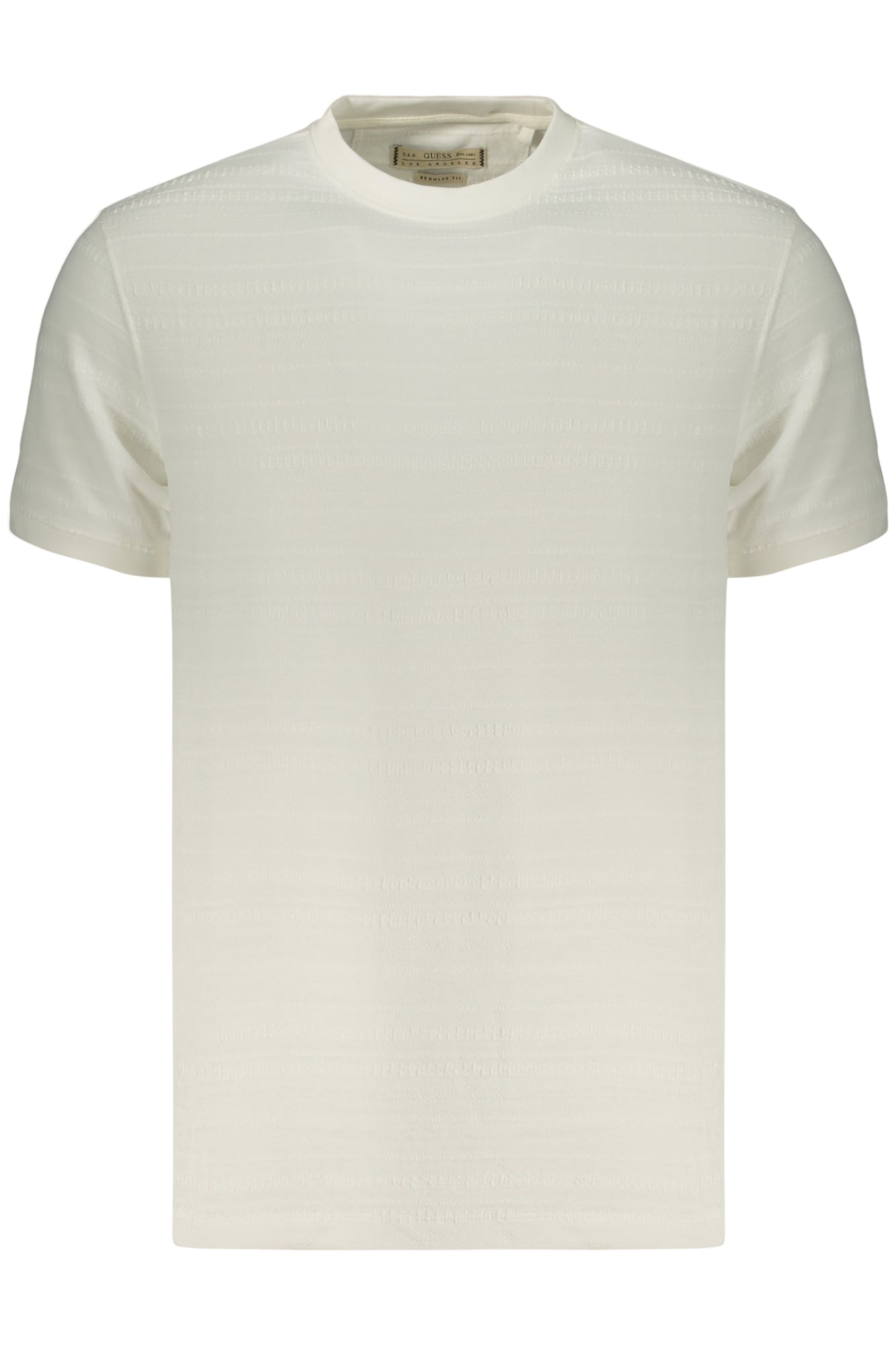 GUESS JEANS T-SHIRT MANICHE CORTE UOMO BIANCO