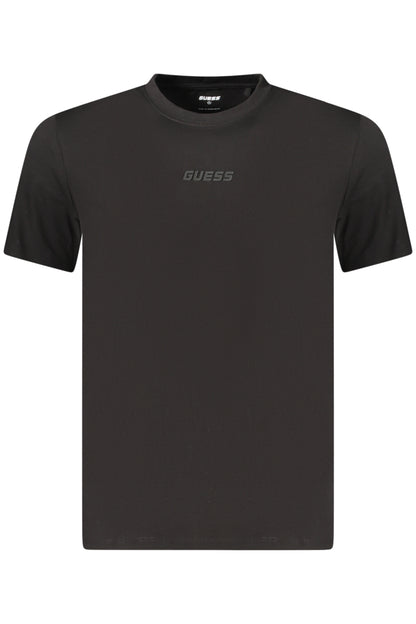 GUESS JEANS T-SHIRT MANICHE CORTE UOMO NERO