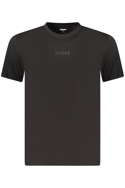 GUESS JEANS T-SHIRT MANICHE CORTE UOMO NERO