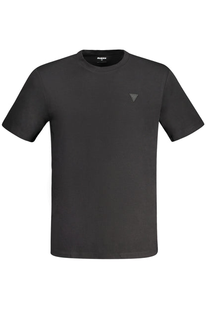 GUESS JEANS T-SHIRT MANICHE CORTE UOMO NERO