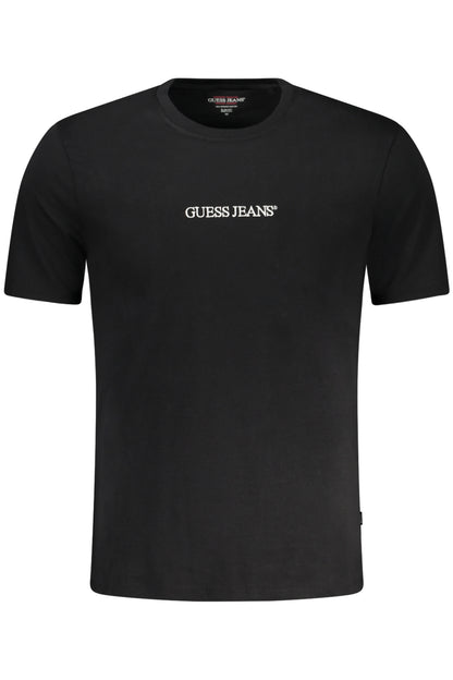 GUESS JEANS T-SHIRT MANICHE CORTE UOMO NERO