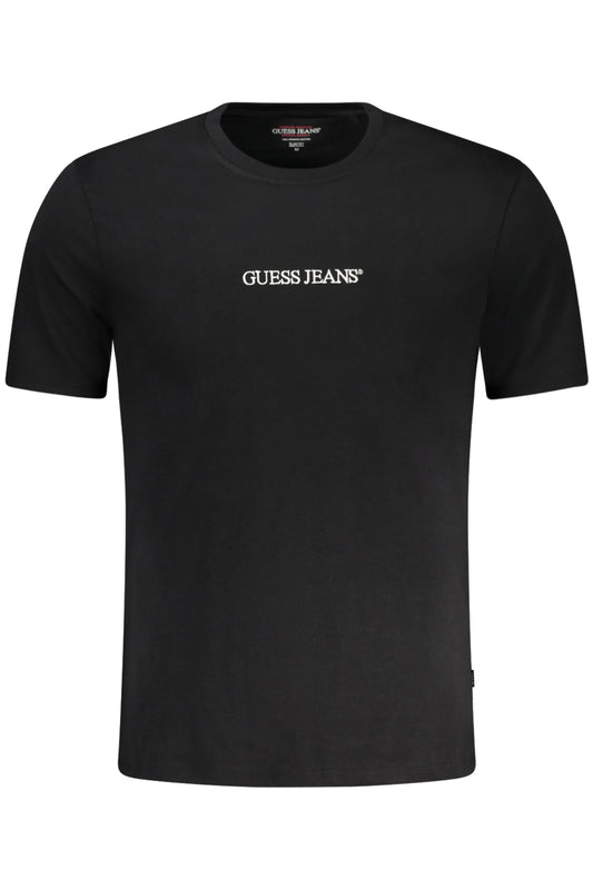 GUESS JEANS T-SHIRT MANICHE CORTE UOMO NERO