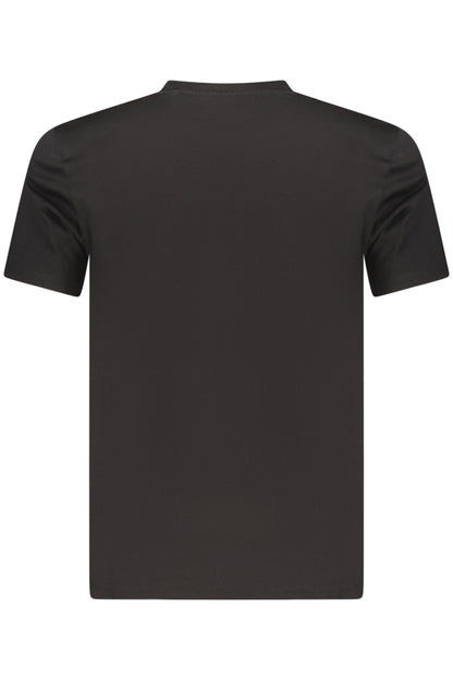 GUESS JEANS T-SHIRT MANICHE CORTE UOMO NERO