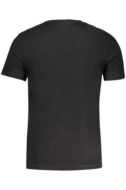 GUESS JEANS T-SHIRT MANICHE CORTE UOMO NERO