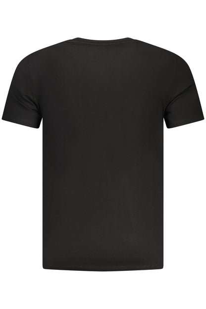 GUESS JEANS T-SHIRT MANICHE CORTE UOMO NERO