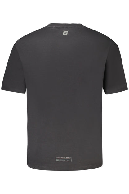 GUESS JEANS T-SHIRT MANICHE CORTE UOMO NERO