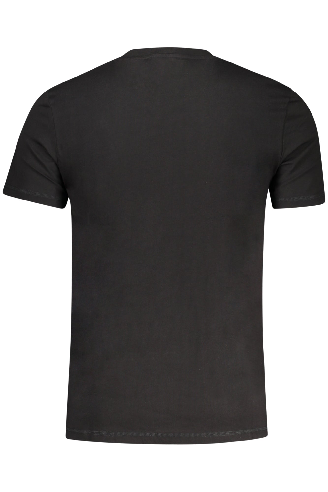 GUESS JEANS T-SHIRT MANICHE CORTE UOMO NERO