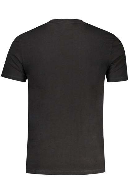 GUESS JEANS T-SHIRT MANICHE CORTE UOMO NERO