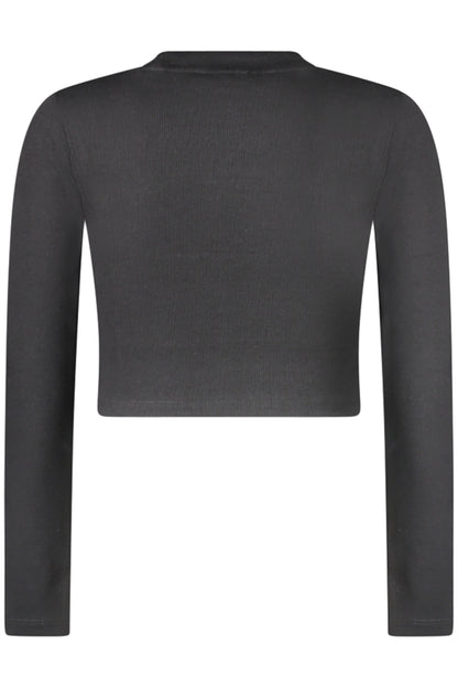 GUESS JEANS T-SHIRT MANICHE LUNGHE BAMBINA NERO