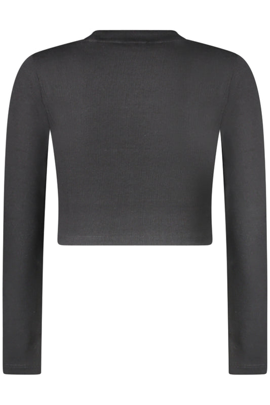 GUESS JEANS T-SHIRT MANICHE LUNGHE BAMBINA NERO