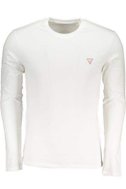 GUESS JEANS T-SHIRT MANICHE LUNGHE UOMO BIANCO