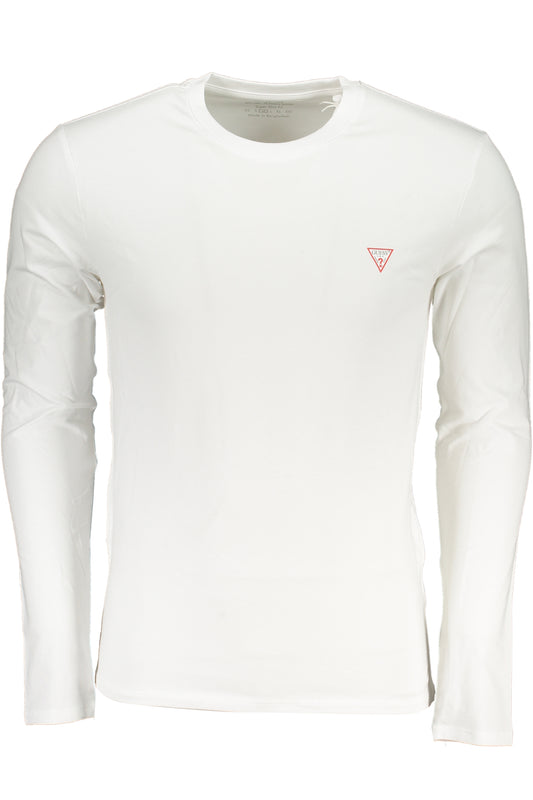 GUESS JEANS T-SHIRT MANICHE LUNGHE UOMO BIANCO