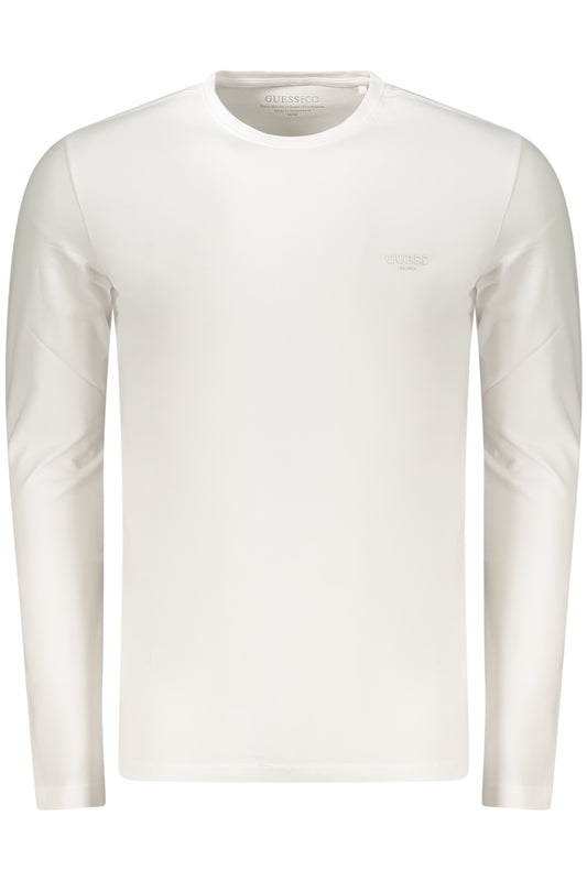 GUESS JEANS T-SHIRT MANICHE LUNGHE UOMO BIANCO