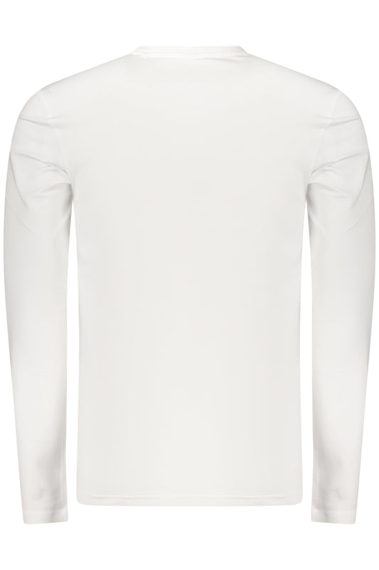 GUESS JEANS T-SHIRT MANICHE LUNGHE UOMO BIANCO