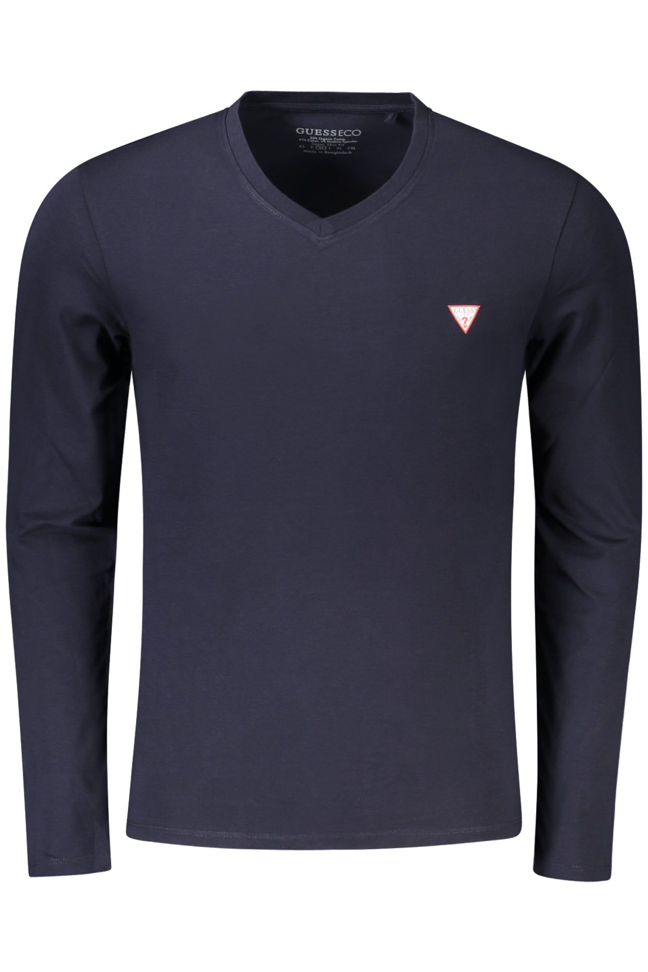 GUESS JEANS T-SHIRT MANICHE LUNGHE UOMO BLU