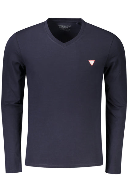 GUESS JEANS T-SHIRT MANICHE LUNGHE UOMO BLU