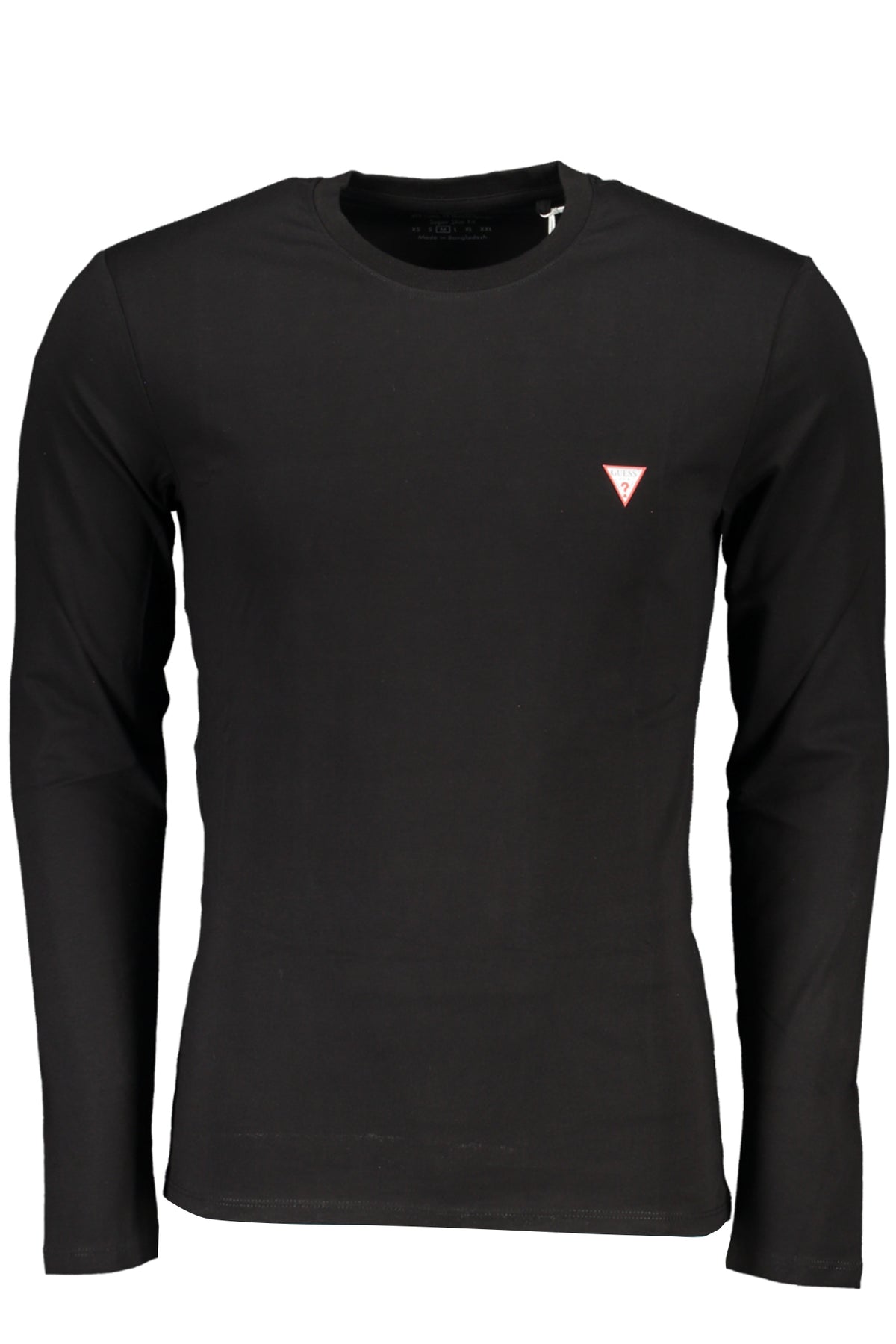 GUESS JEANS T-SHIRT MANICHE LUNGHE UOMO NERO