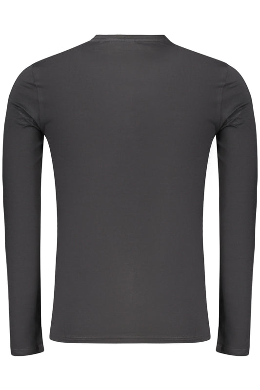 GUESS JEANS T-SHIRT MANICHE LUNGHE UOMO NERO