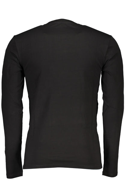 GUESS JEANS T-SHIRT MANICHE LUNGHE UOMO NERO