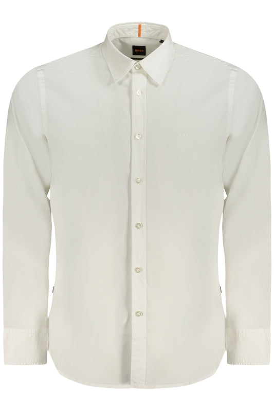 BOSS HUGO BOSS CAMICIA MANICHE LUNGHE UOMO BIANCO