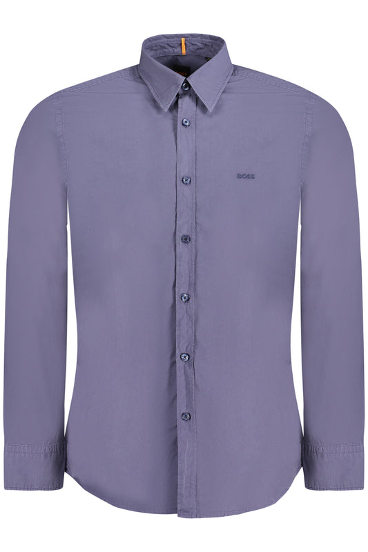 BOSS HUGO BOSS CAMICIA MANICHE LUNGHE UOMO BLU