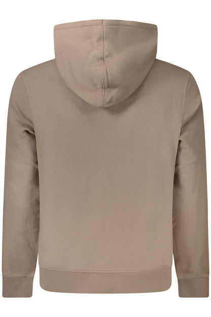 BOSS HUGO BOSS FELPA SENZA ZIP UOMO MARRONE
