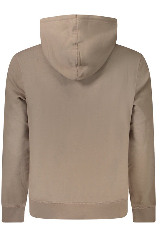 BOSS HUGO BOSS FELPA SENZA ZIP UOMO MARRONE