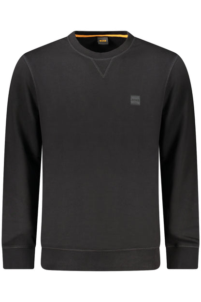 BOSS HUGO BOSS FELPA SENZA ZIP UOMO NERO