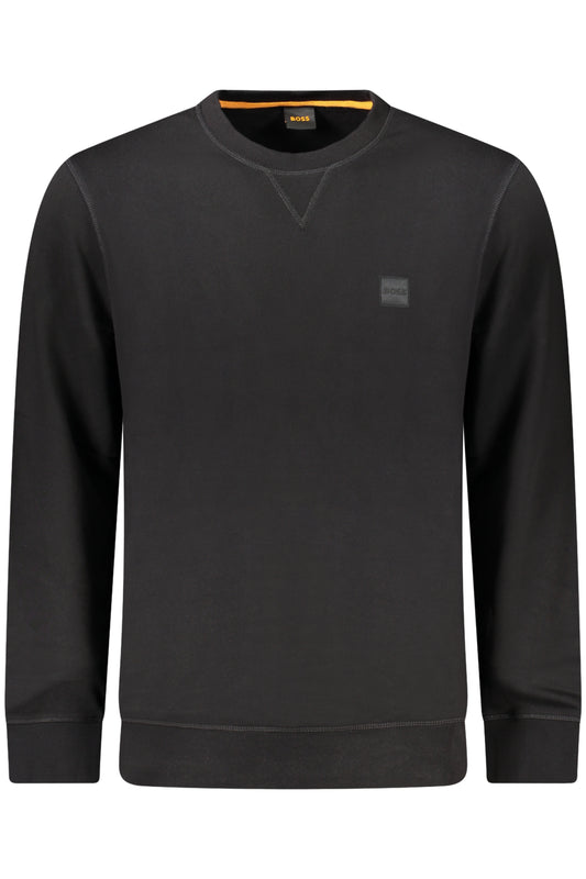 BOSS HUGO BOSS FELPA SENZA ZIP UOMO NERO