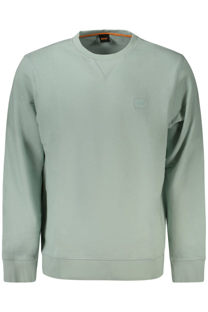 BOSS HUGO BOSS FELPA SENZA ZIP UOMO VERDE